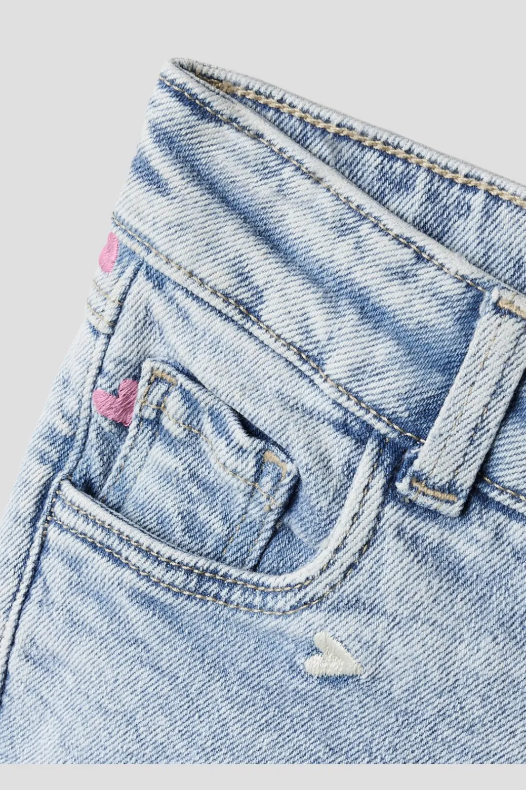 Name It Nmfrose Wide Emb Jeans 2633-Fr | Barn Byxor & Leggings