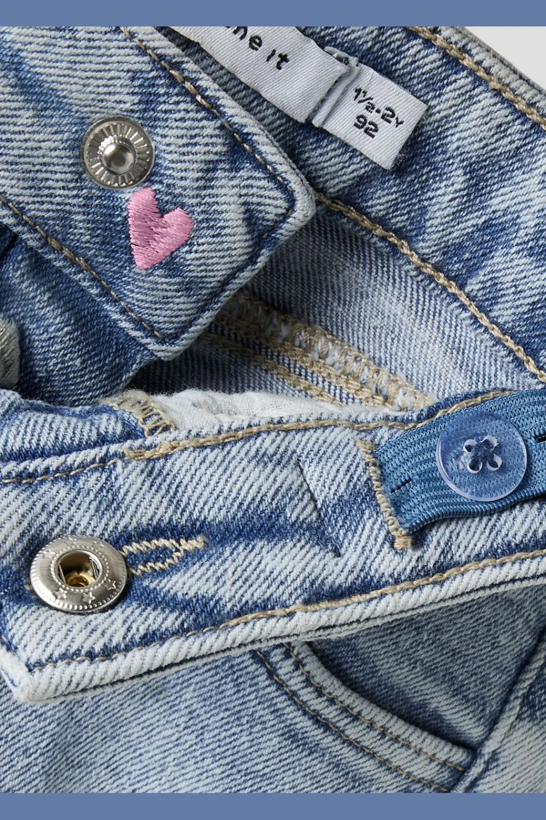 Name It Nmfrose Wide Emb Jeans 2633-Fr | Barn Byxor & Leggings