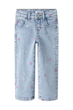 Name It Nmfrose Wide Emb Jeans 2633-Fr | Barn Byxor & Leggings