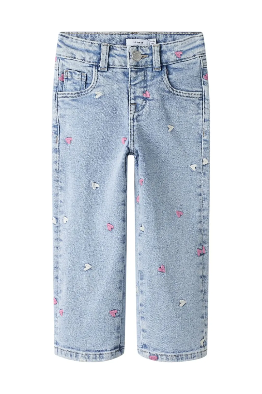 Name It Nmfrose Wide Emb Jeans 2633-Fr | Barn Byxor & Leggings