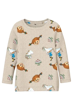 Name It Nmfsoca Pippi Ls Top Sky | Barn T-Shirts & Toppar|T-Shirts & Toppar