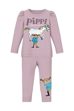 Name It Nmfsoleim Pippi Ls Nightset Sky | Barn Nattkläder & Underkläder
