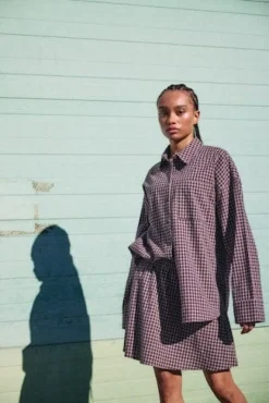 Nmhailey Zoe L/S Check Shirt Tnt/17