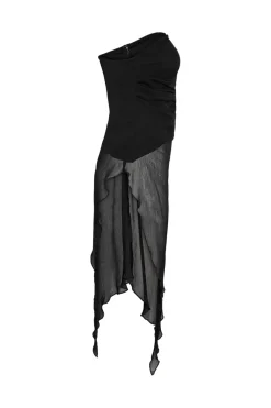 Nmisabel S/L Chiffon Bandeau Top