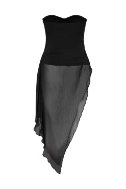 Nmisabel S/L Chiffon Bandeau Top