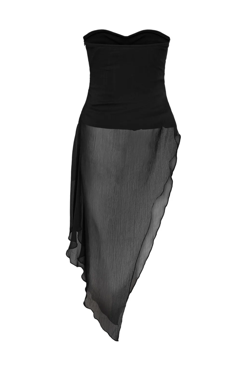 Nmisabel S/L Chiffon Bandeau Top