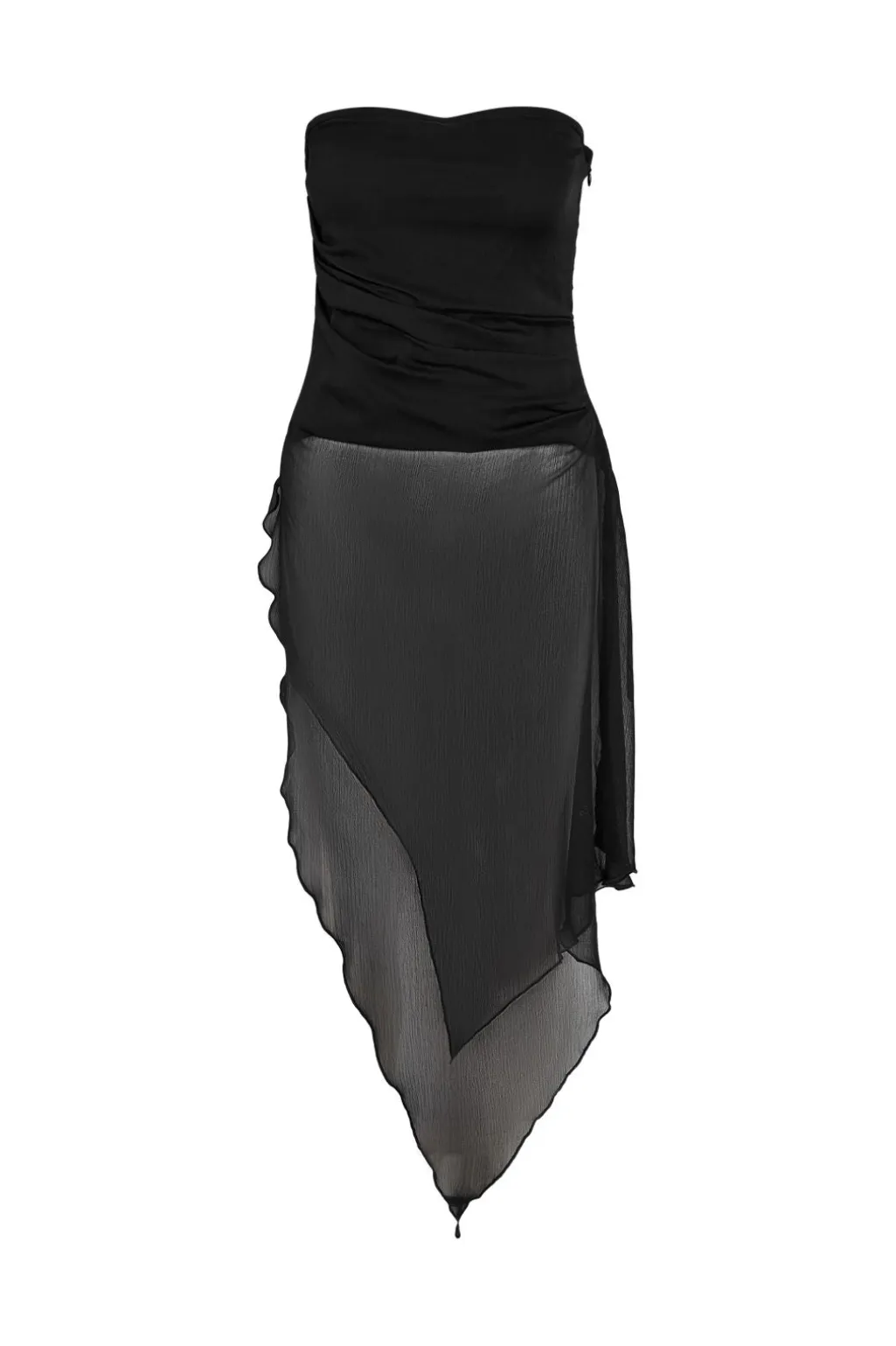 Nmisabel S/L Chiffon Bandeau Top