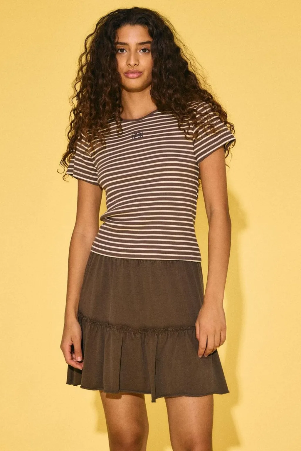 Nmjudy S/S Striped Baby Tee