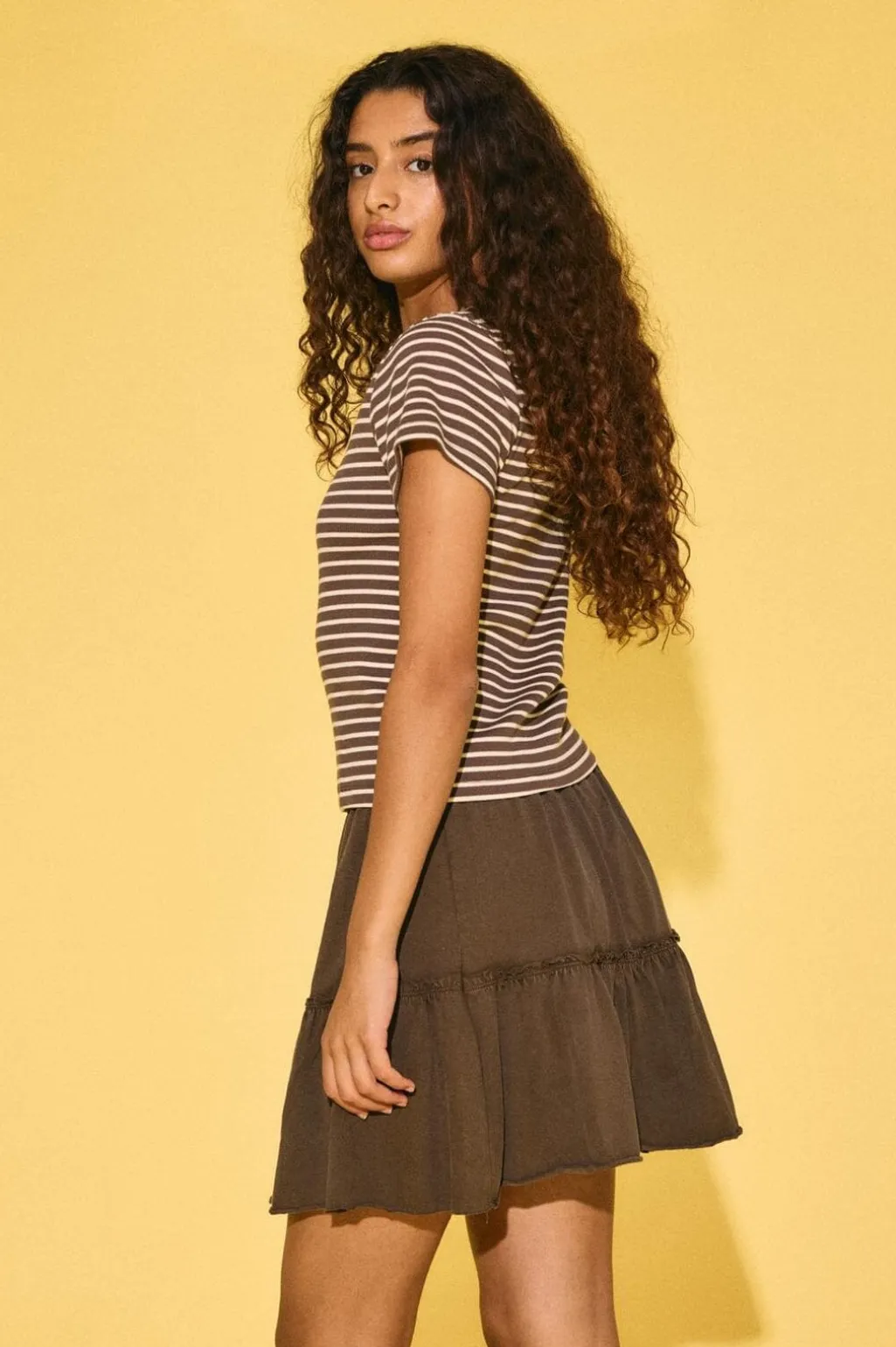 Nmjudy S/S Striped Baby Tee
