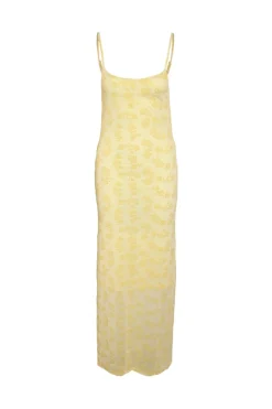 Nmlouise Mesh Flock Long Dress Fwd