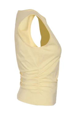 Nmmolly S/L O-Neck Ruching Top
