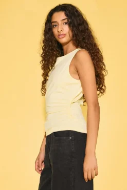 Nmmolly S/L O-Neck Ruching Top