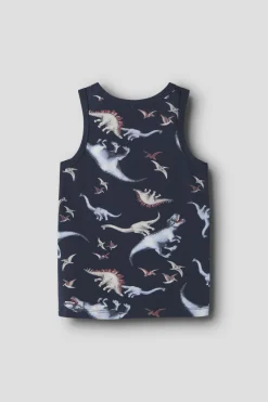 Nmmtank Top Navy Dino