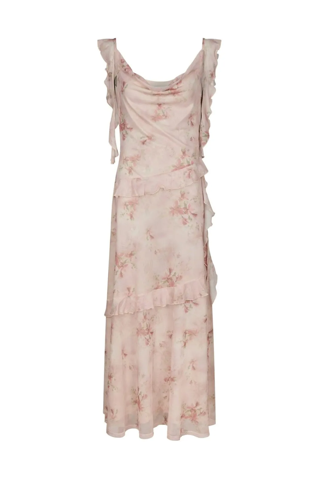 Neo Noir Nnadelle Frill Mesh Dress 169391 | Klänningar
