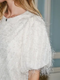 Neo Noir Nnaisa Frilly Blouse 167582 | Cardigans