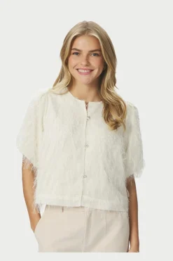Neo Noir Nnaisa Frilly Blouse 167582 | Cardigans