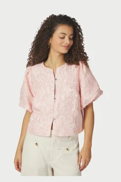 Neo Noir Nnaisa Soft Brocade Blouse 168844 | Cardigans