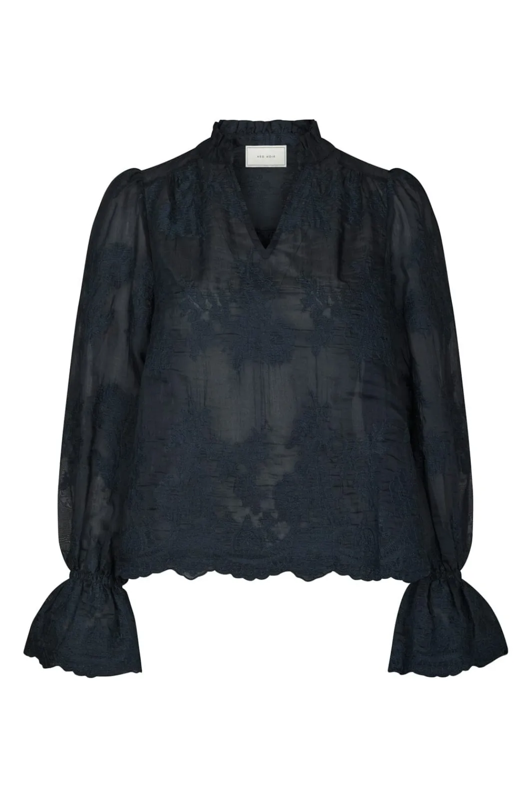 Neo Noir Nnamara Big Embroidery Blouse 163032 | Blusar & Skjortor