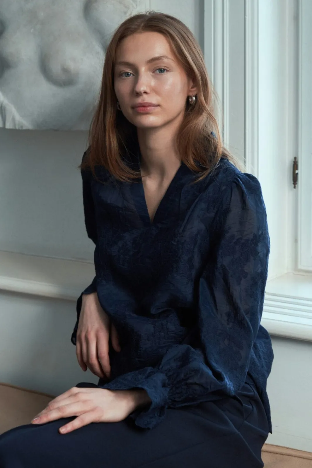 Neo Noir Nnamara Big Embroidery Blouse 163032 | Blusar & Skjortor