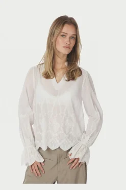 Nnamara Delicate Emb Blouse 166708