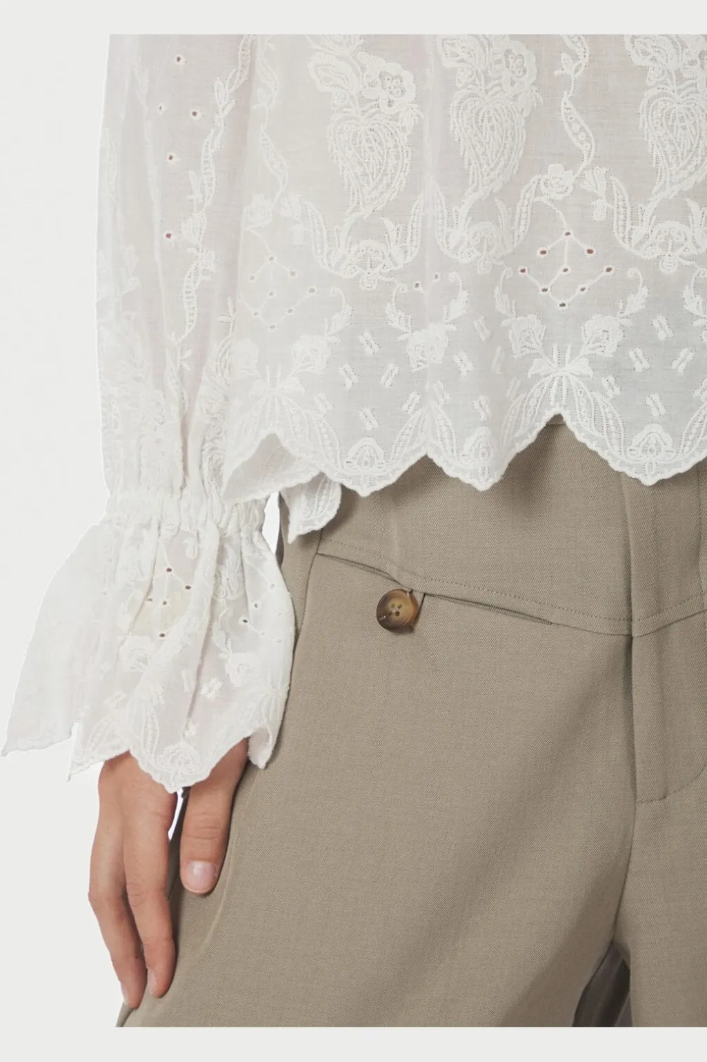 Nnamara Delicate Emb Blouse 166708