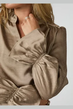 Nnamara Heavy Satin Bedaz Blouse 166578