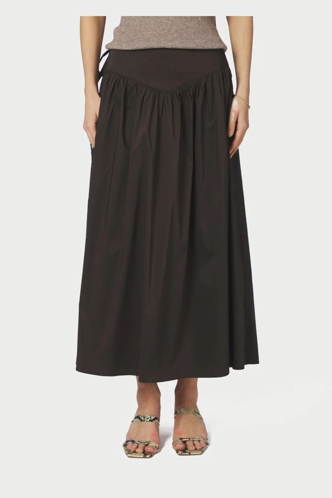 Neo Noir Nnanais Poplin Skirt 168516 | Kjolar