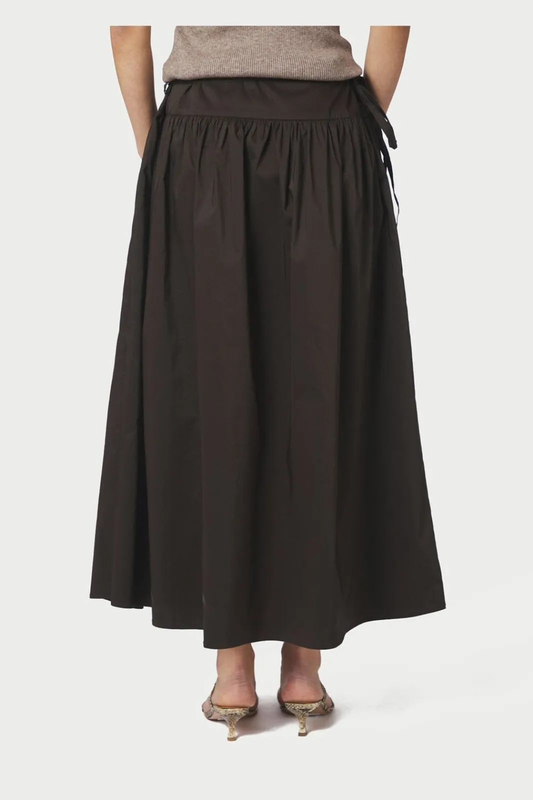 Neo Noir Nnanais Poplin Skirt 168516 | Kjolar