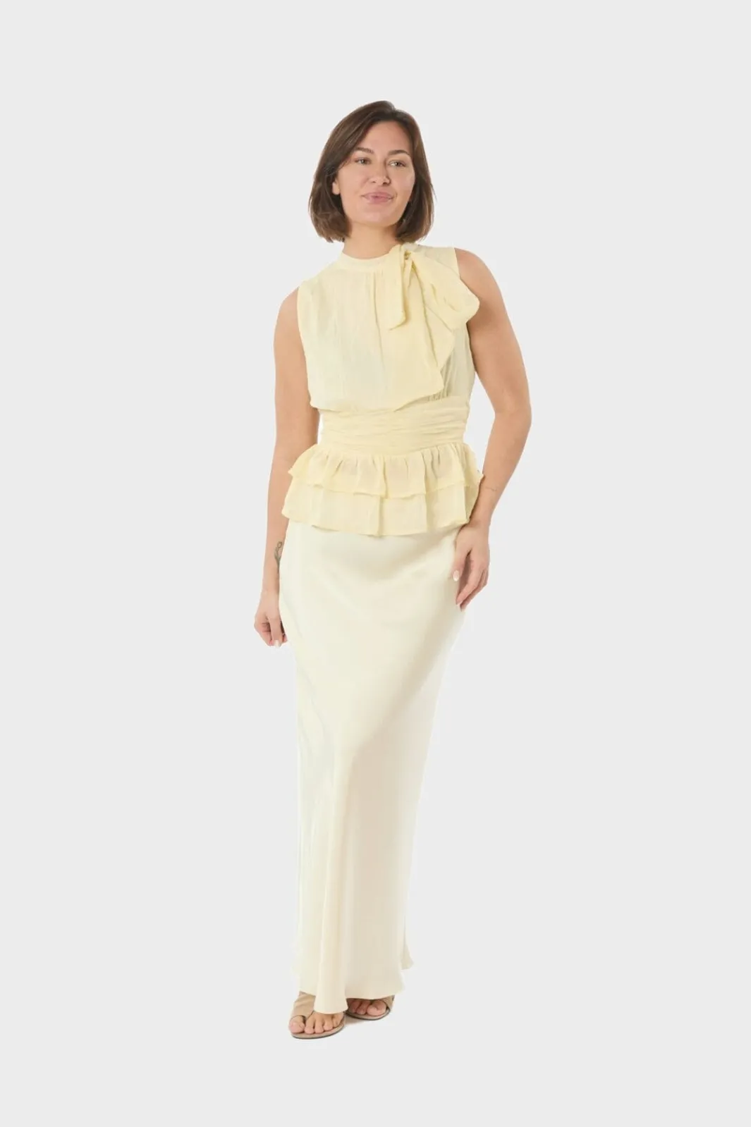 Neo Noir Nnansol Solid Chiffon Top 166671 | T-Shirts & Toppar