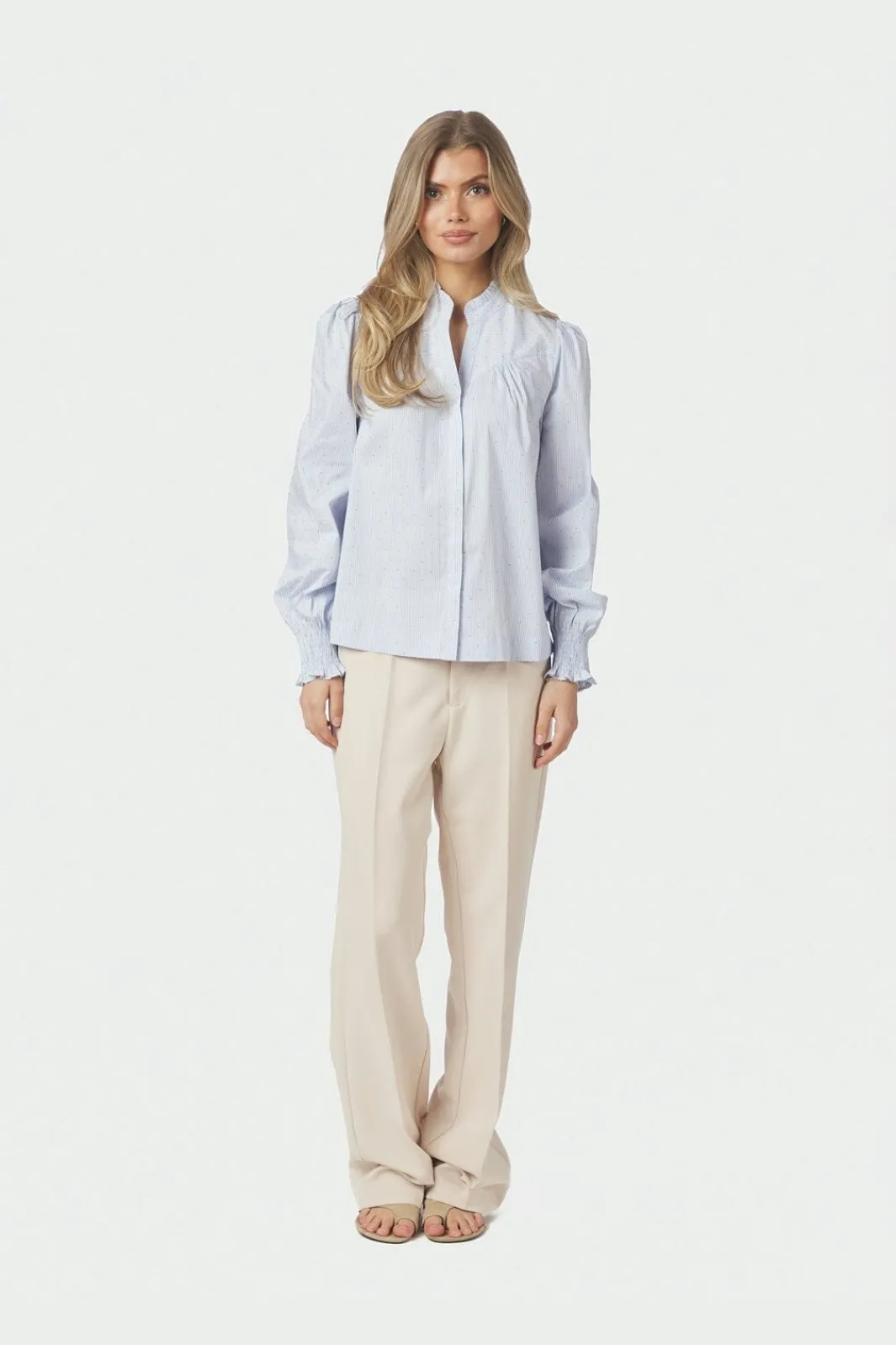 Neo Noir Nnastrida Stripe Stone Blouse 167292 | Blusar & Skjortor