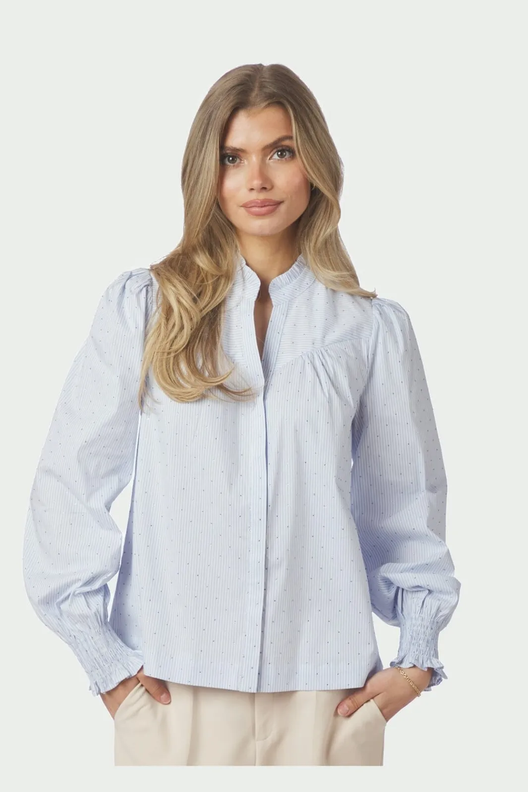 Neo Noir Nnastrida Stripe Stone Blouse 167292 | Blusar & Skjortor