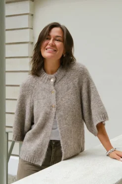Nnbenuta Fluffy Knit Cardigan 165816