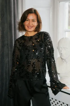 Neo Noir Nnblake Sequins Blouse 167011 | Blusar & Skjortor