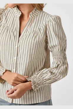 Neo Noir Nncamilla Contrast Blouse 164669 | Blusar & Skjortor