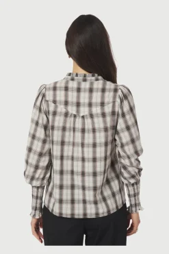 Nncamisa Big Check Blouse 166886