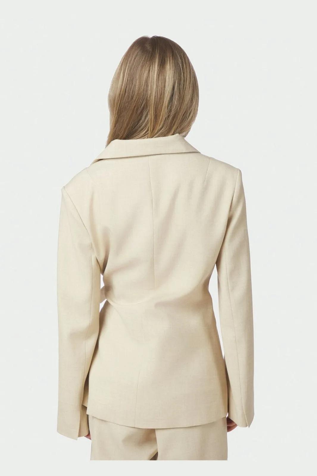 Neo Noir Nncarmia Melange Tie Blazer 168227 | Blazers