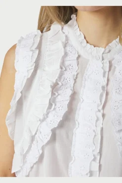 Neo Noir Nncelia Ruffle Top 168323 | T-Shirts & Toppar