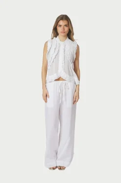 Neo Noir Nncelia Ruffle Top 168323 | T-Shirts & Toppar