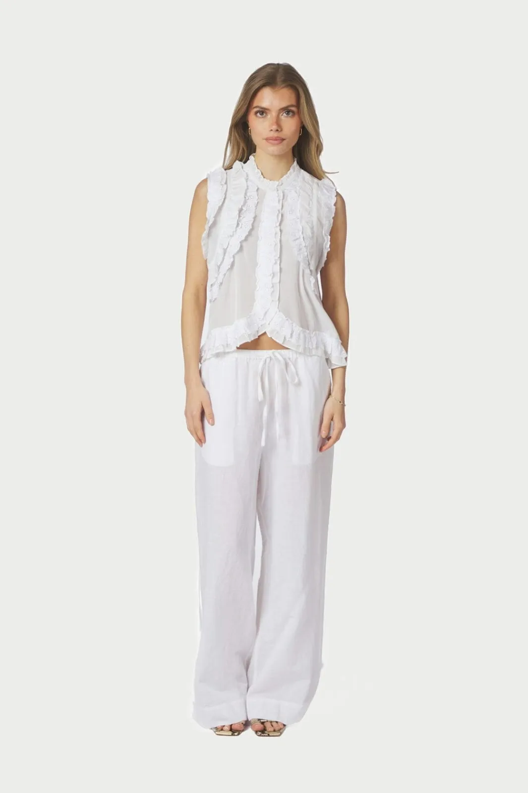 Neo Noir Nncelia Ruffle Top 168323 | T-Shirts & Toppar