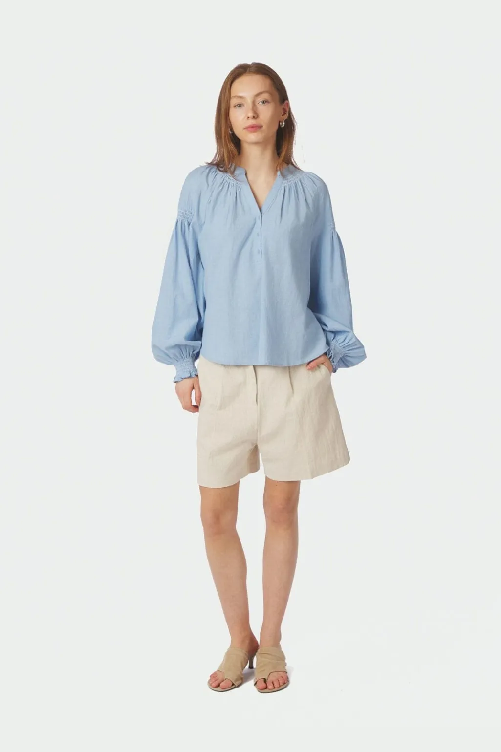 Nncelise Chambray Blouse 168738