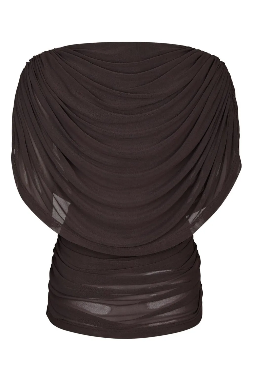 Nncottuna Drapy Mesh Top 167205