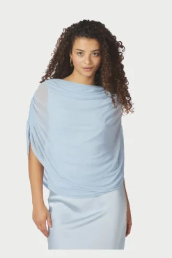 Neo Noir Nncottuna Drapy Mesh Top 167205 | T-Shirts & Toppar