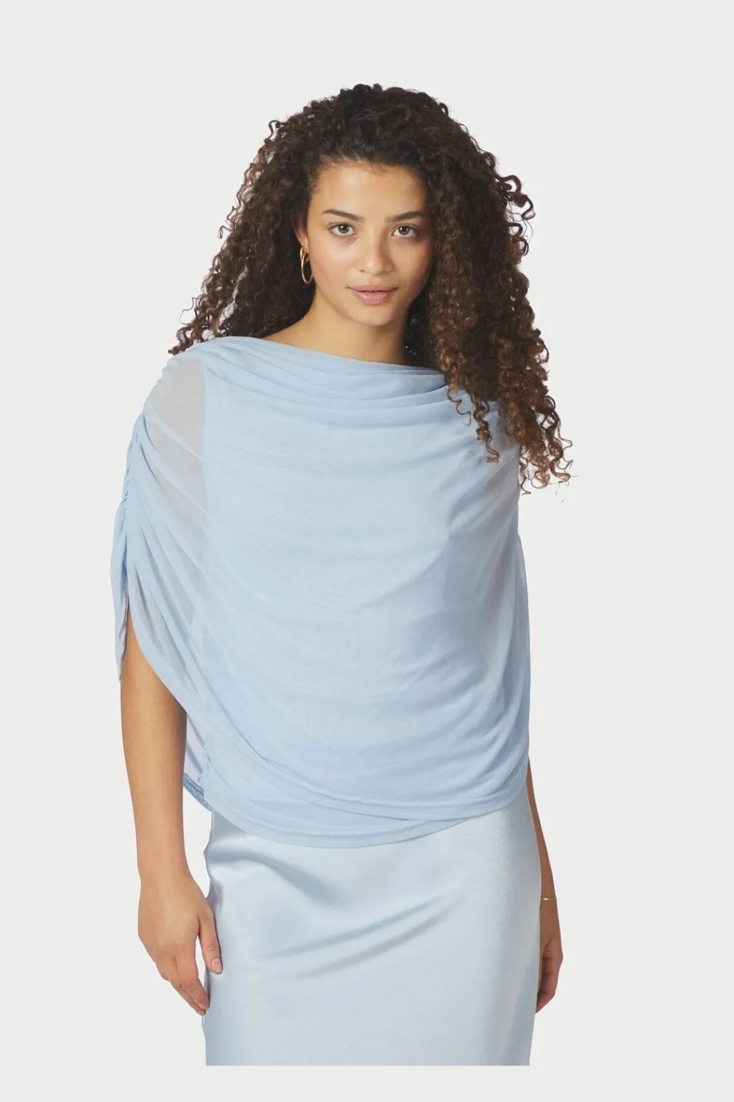 Neo Noir Nncottuna Drapy Mesh Top 167205 | T-Shirts & Toppar