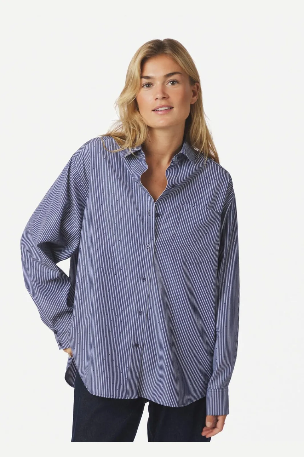 Neo Noir Nndalma B Stripe Stone Shirt 164520 | Blusar & Skjortor