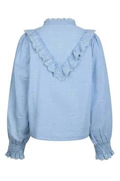 Neo Noir Nndegas Denim Blouse 166229 | Blusar & Skjortor