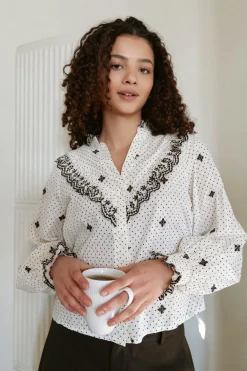 Neo Noir Nndegas Dot Blouse 167708 | Blusar & Skjortor