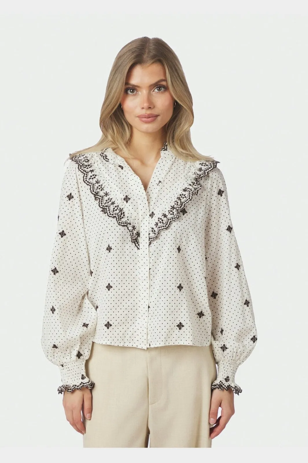 Neo Noir Nndegas Dot Blouse 167708 | Blusar & Skjortor