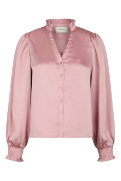 Neo Noir Nndelsie Drapy Sateen Blouse 167479 | Blusar & Skjortor