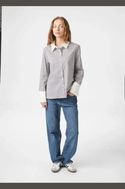 Neo Noir Nndranila Stripe Shirt 165982 | Blusar & Skjortor