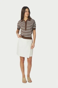 Neo Noir Nnemira Knit Polo Top 168576 | Sticka